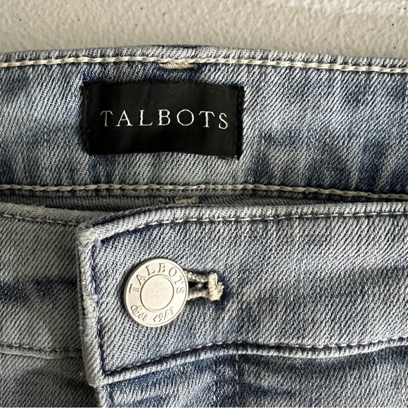 Talbots Women's Jeans Size 22W Petite Straight Leg Crop Light Wash Stretch NWT - Picture 9 of 13